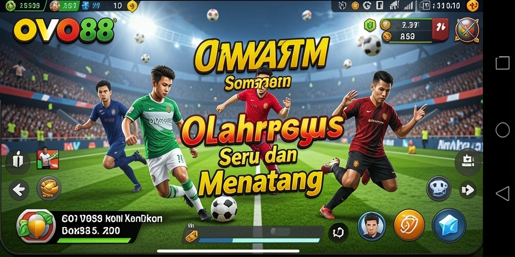 Tampilan gameplay OVO88 yang menampilkan aksi olahraga yang seru.